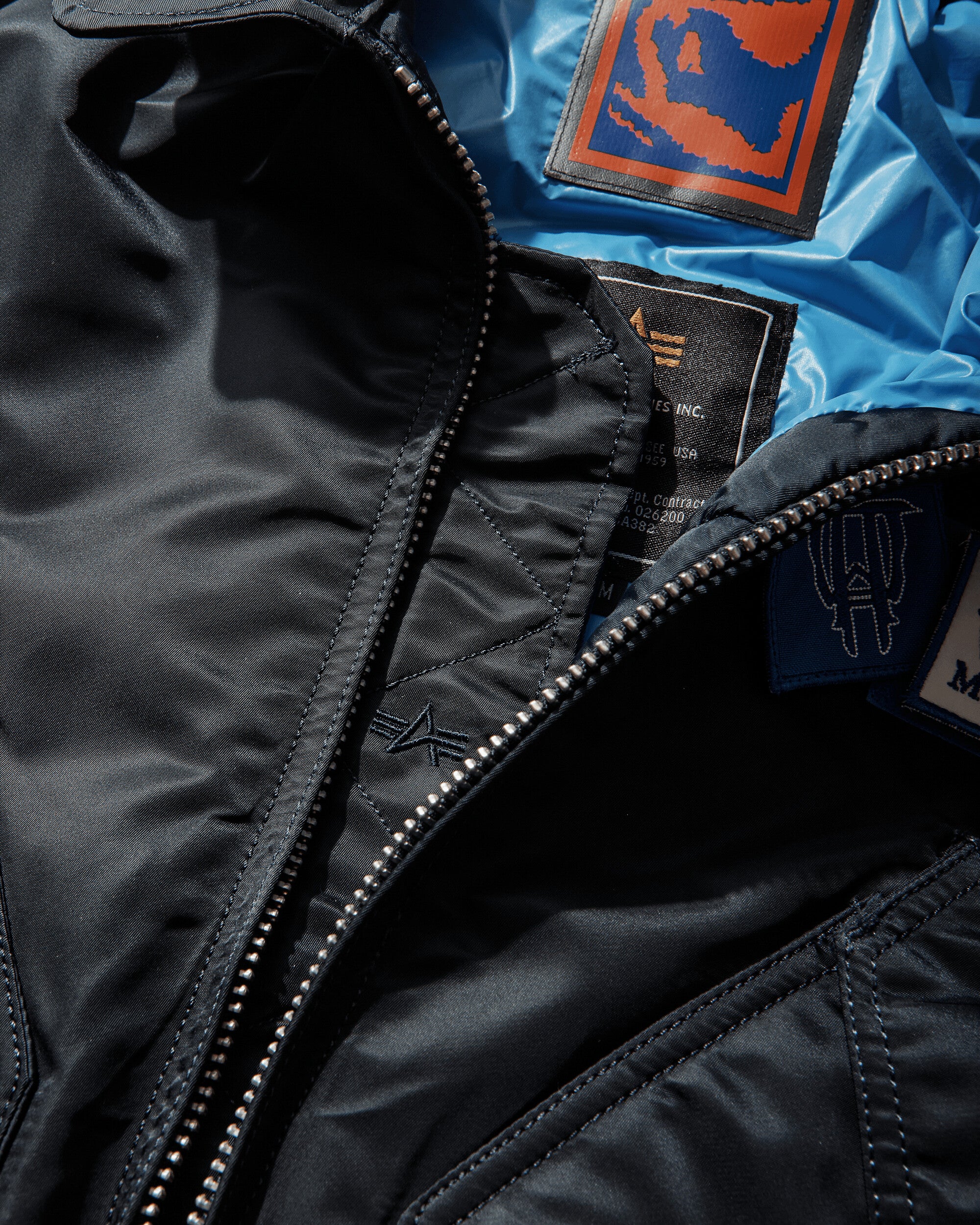 GR10K Alpha Industries Bomber Jacket Rep Navy Coats and Jackets Bomber Jackets DGX31342XA93 93