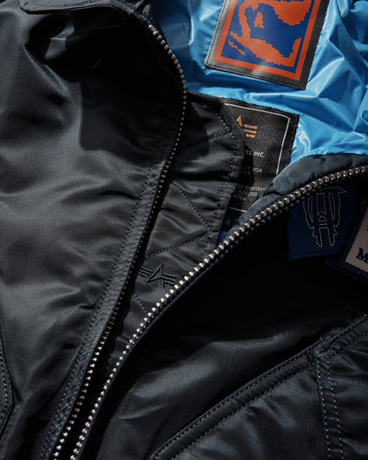 GR10K Alpha Industries Bomber Jacket Rep Navy Coats and Jackets Bomber Jackets DGX31342XA93 93