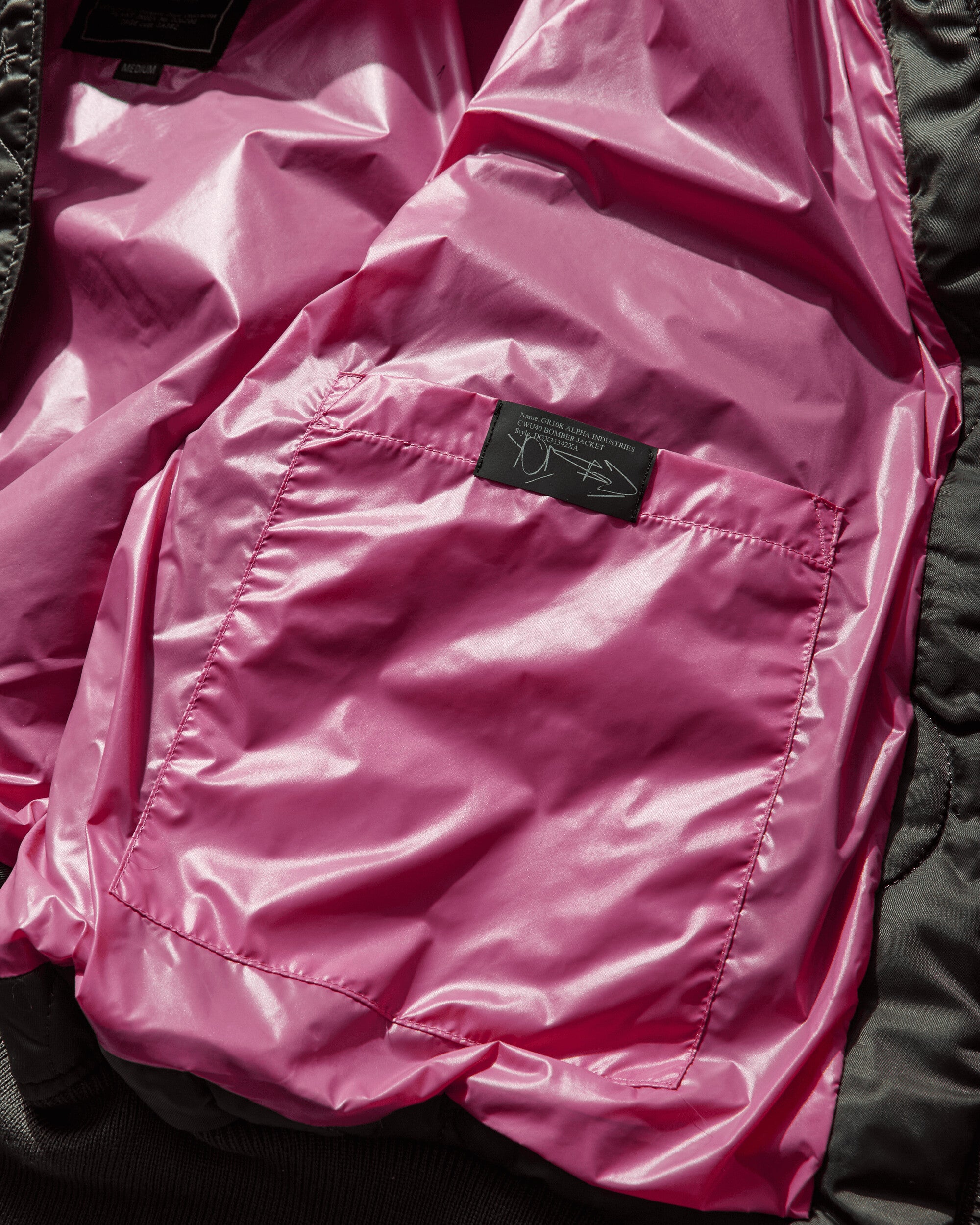 GR10K Alpha Industries Bomber Jacket Rep Grey Coats and Jackets Bomber Jackets DGX31342XA94 94