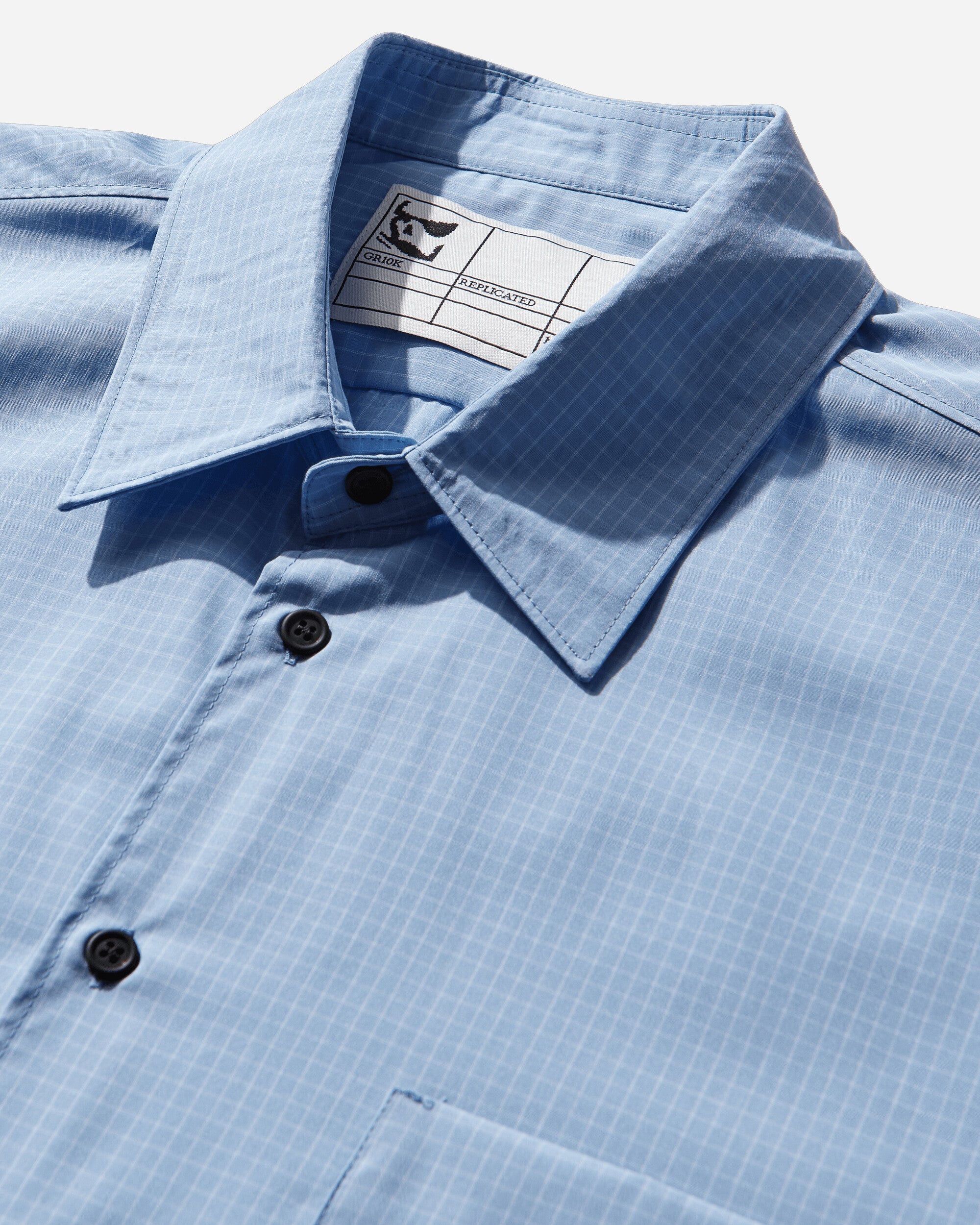 GR10K 21000 Replicated L S Shirt Seasonal Check Light Blu  Shirts Longsleeve Shirt DR021305DY83 83