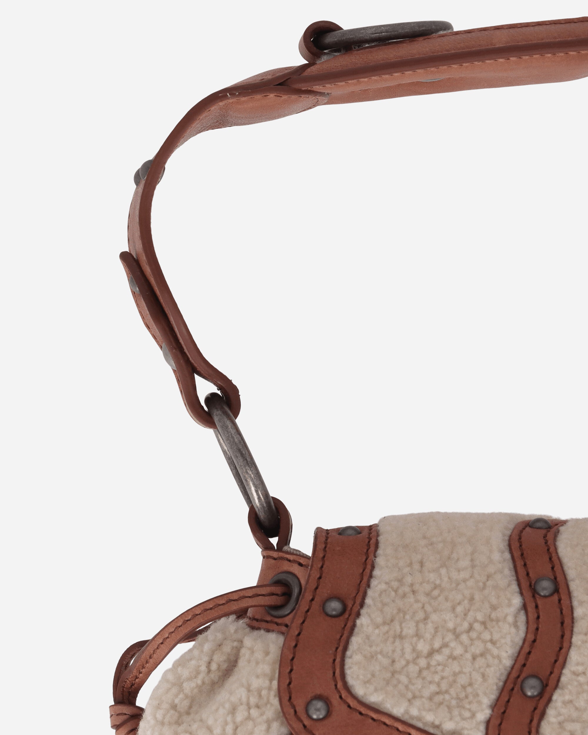 Guess Wmns Gusa Mini Claudia Fur Bag Off White Multi Bags and Backpacks Clutches W5BZ02W1790 F0C9