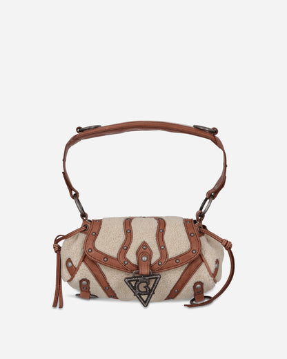 Guess Wmns Gusa Mini Claudia Fur Bag Off White Multi Bags and Backpacks Clutches W5BZ02W1790 F0C9