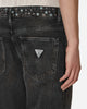 Guess USA Gusa Embellished Flare Pant Gusa Aged Black Wash Pants Trousers M4GU55D57F0 GUAB
