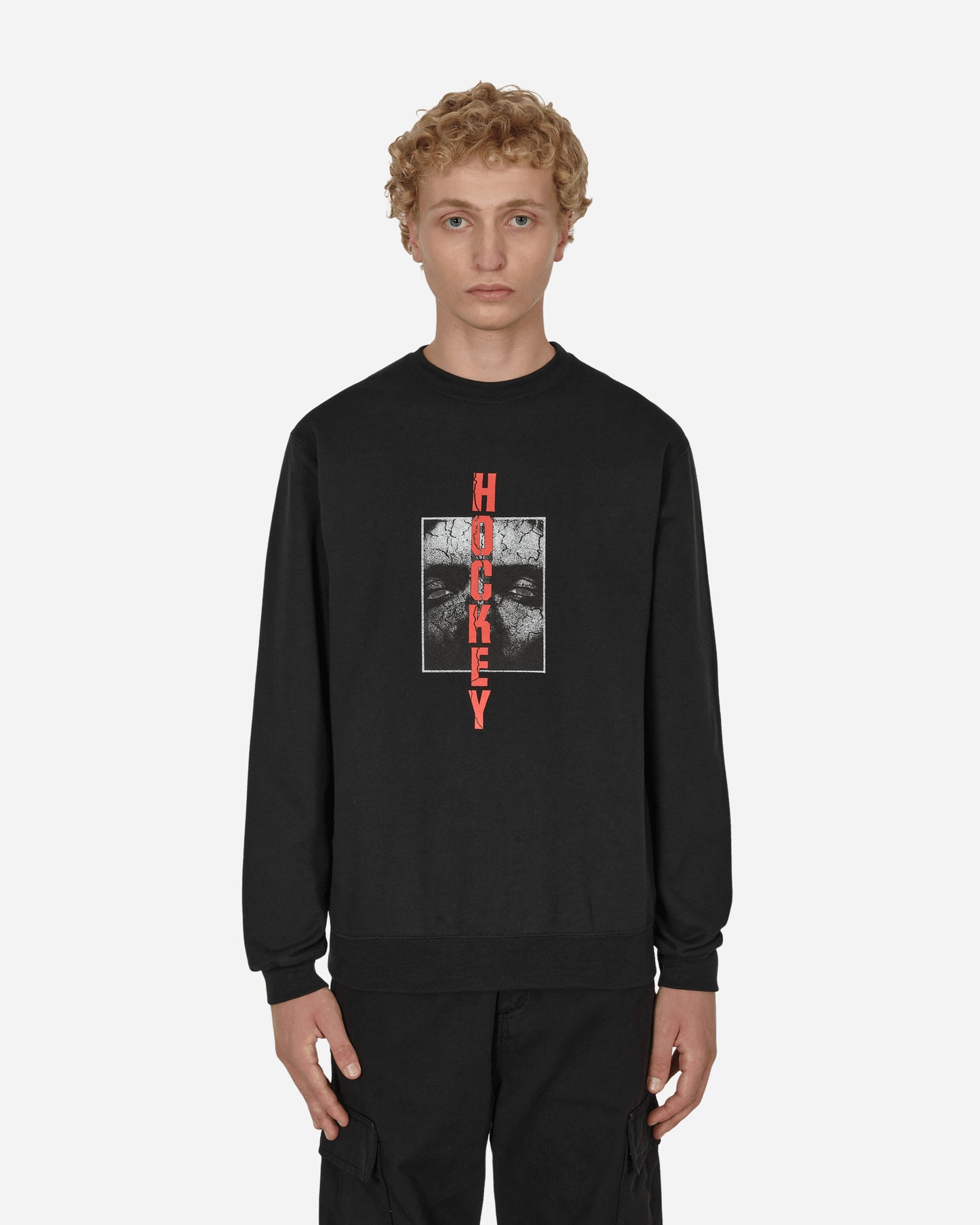 Hockey Scorched Earth Crewneck Black Sweatshirts Crewneck PN3958 001