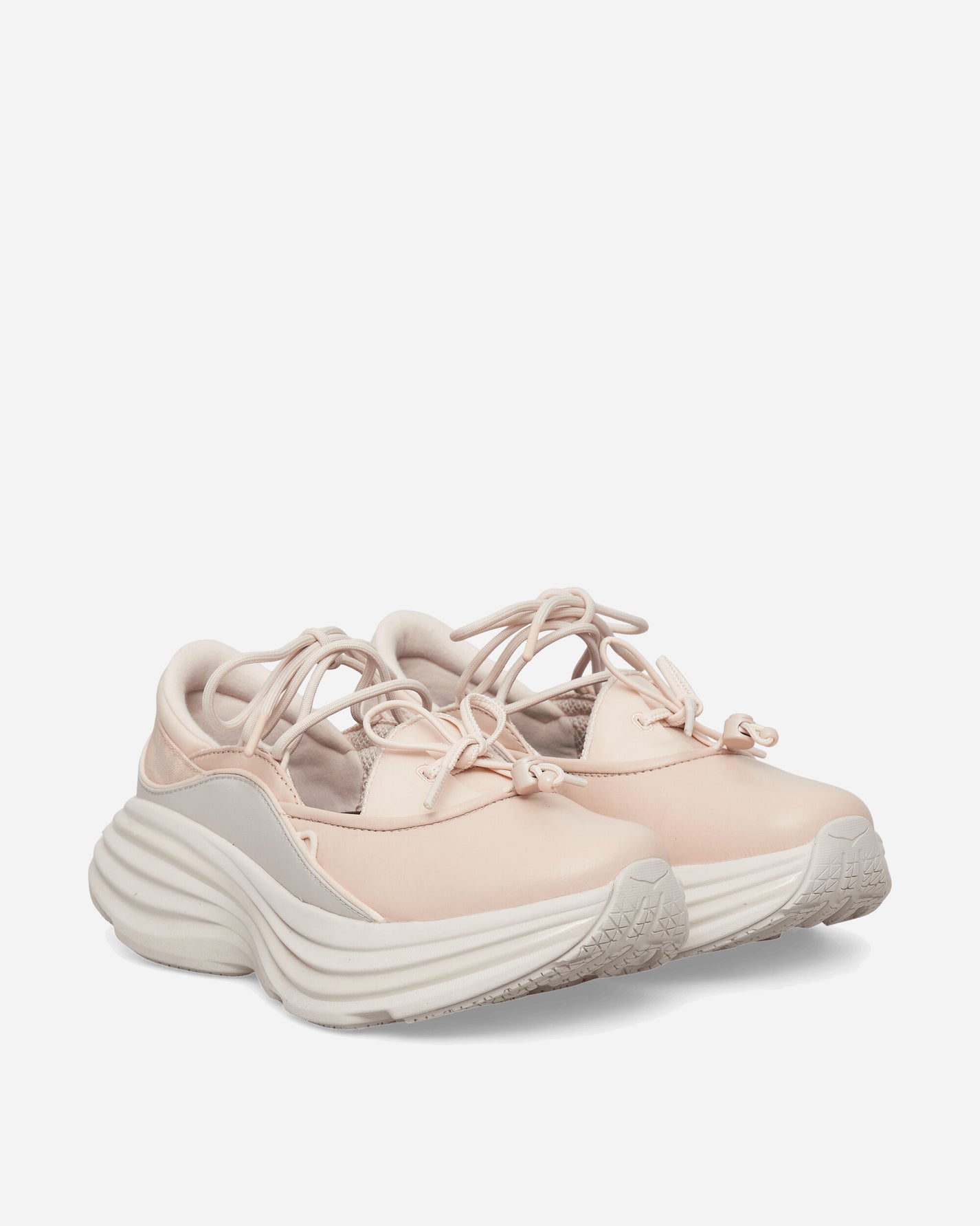 Hoka One One U Bondi Mary Jane Beech Wood/Stucco Sneakers Low 1171546-BTCC