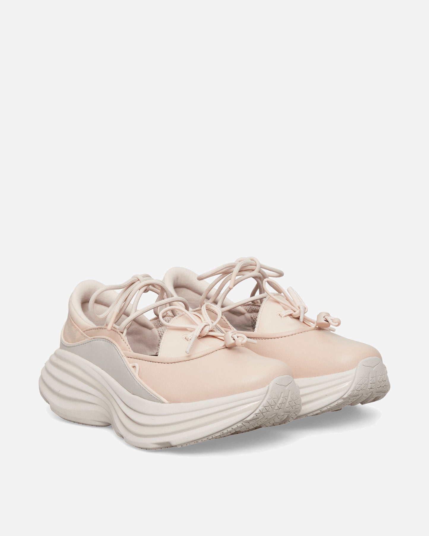 Hoka One One U Bondi Mary Jane Beech Wood/Stucco Sneakers Low 1171546-BTCC