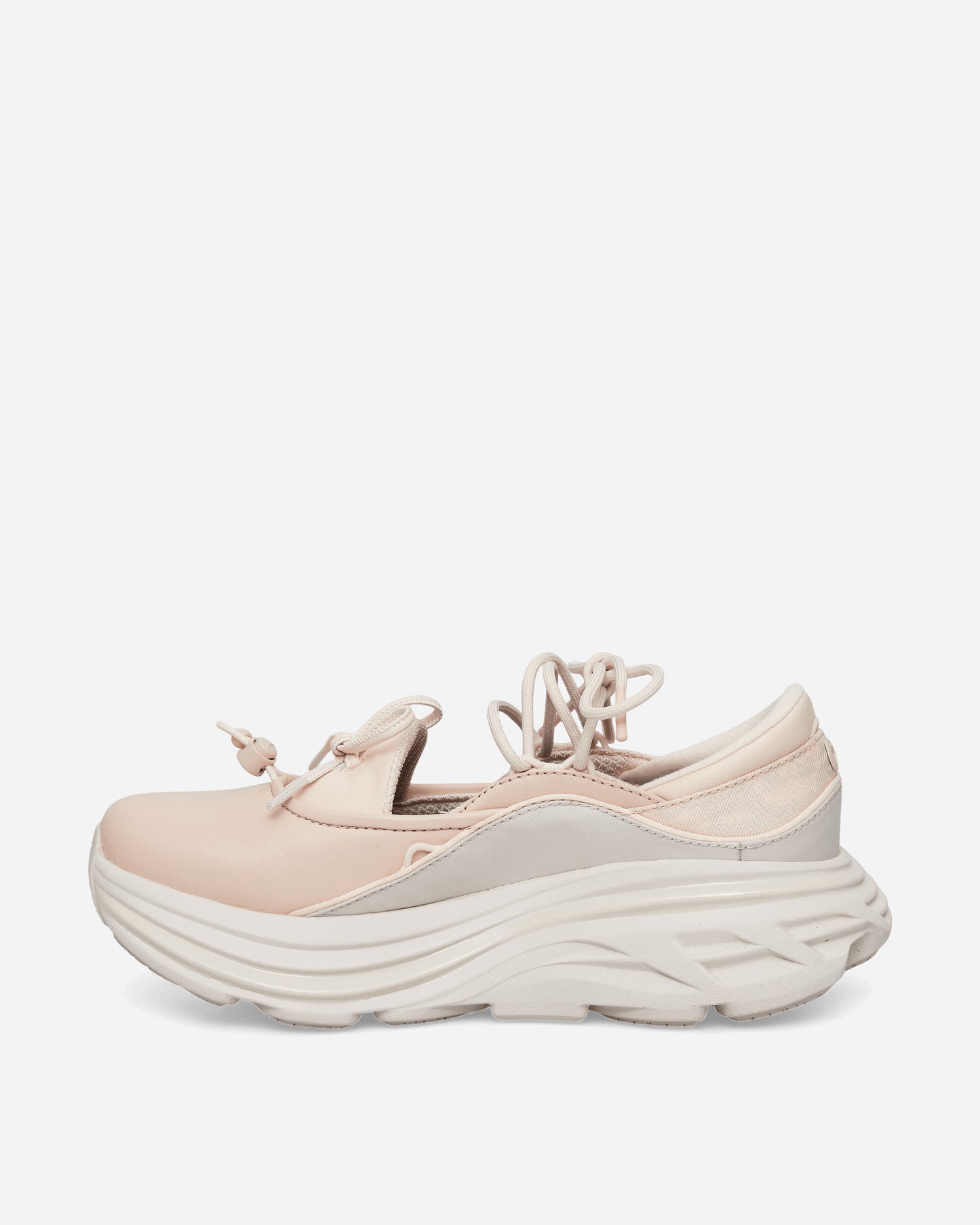 Hoka One One U Bondi Mary Jane Beech Wood/Stucco Sneakers Low 1171546-BTCC