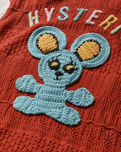 Hysteric Glamour Wmns Mouse Patch Jumper Multi Knitwears Cardigans 01253NJ01 50