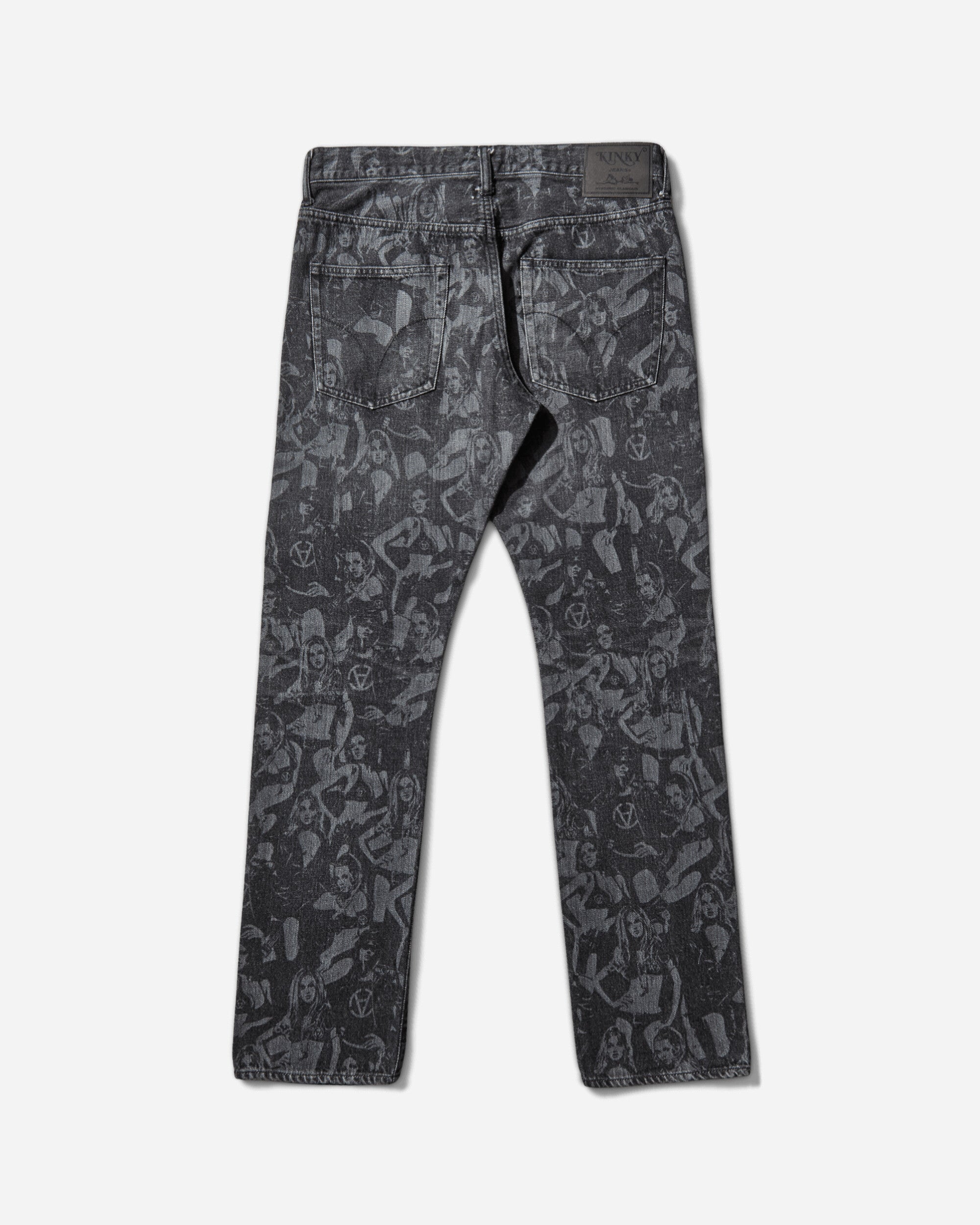 Hysteric Glamour Hysteric Glamour X Slam Jam Screen Print Denim Pants Black Pants Denim 02253AP130 96
