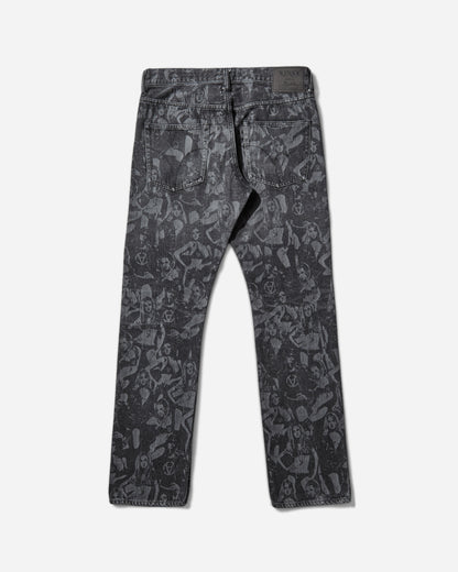 Hysteric Glamour Hysteric Glamour X Slam Jam Screen Print Denim Pants Black Pants Denim 02253AP130 96