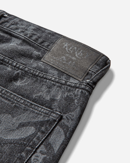 Hysteric Glamour Hysteric Glamour X Slam Jam Screen Print Denim Pants Black Pants Denim 02253AP130 96