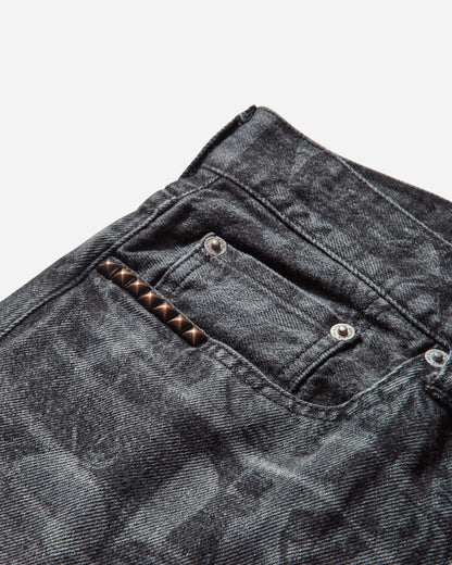 Hysteric Glamour Hysteric Glamour X Slam Jam Screen Print Denim Pants Black Pants Denim 02253AP130 96