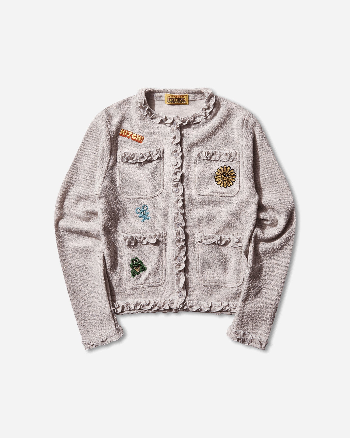 Hysteric Glamour Wmns Flower Power Patch Jacket Purple Coats and Jackets Jackets 01253CJ01 55