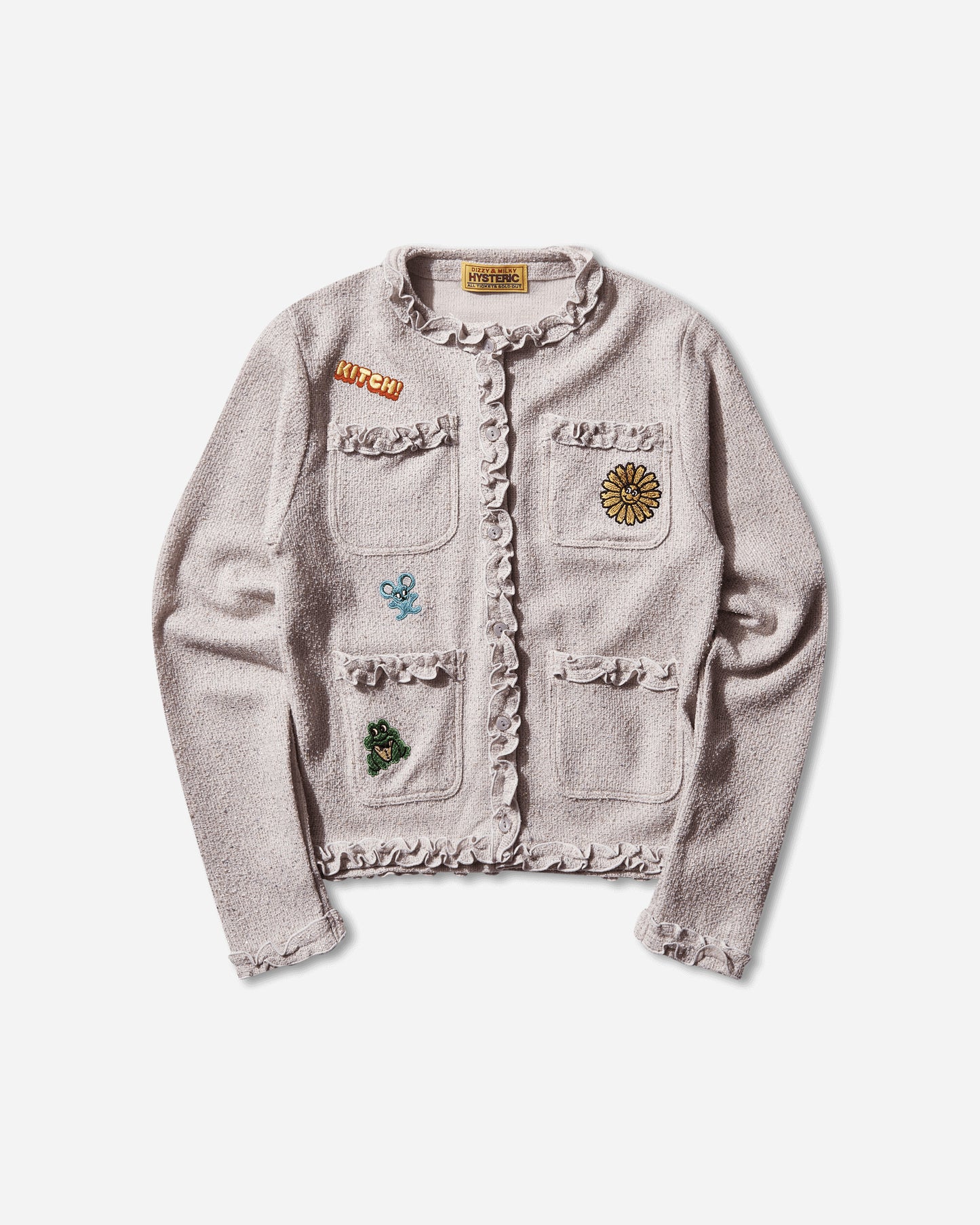 Hysteric Glamour Wmns Flower Power Patch Jacket Purple Coats and Jackets Jackets 01253CJ01 55