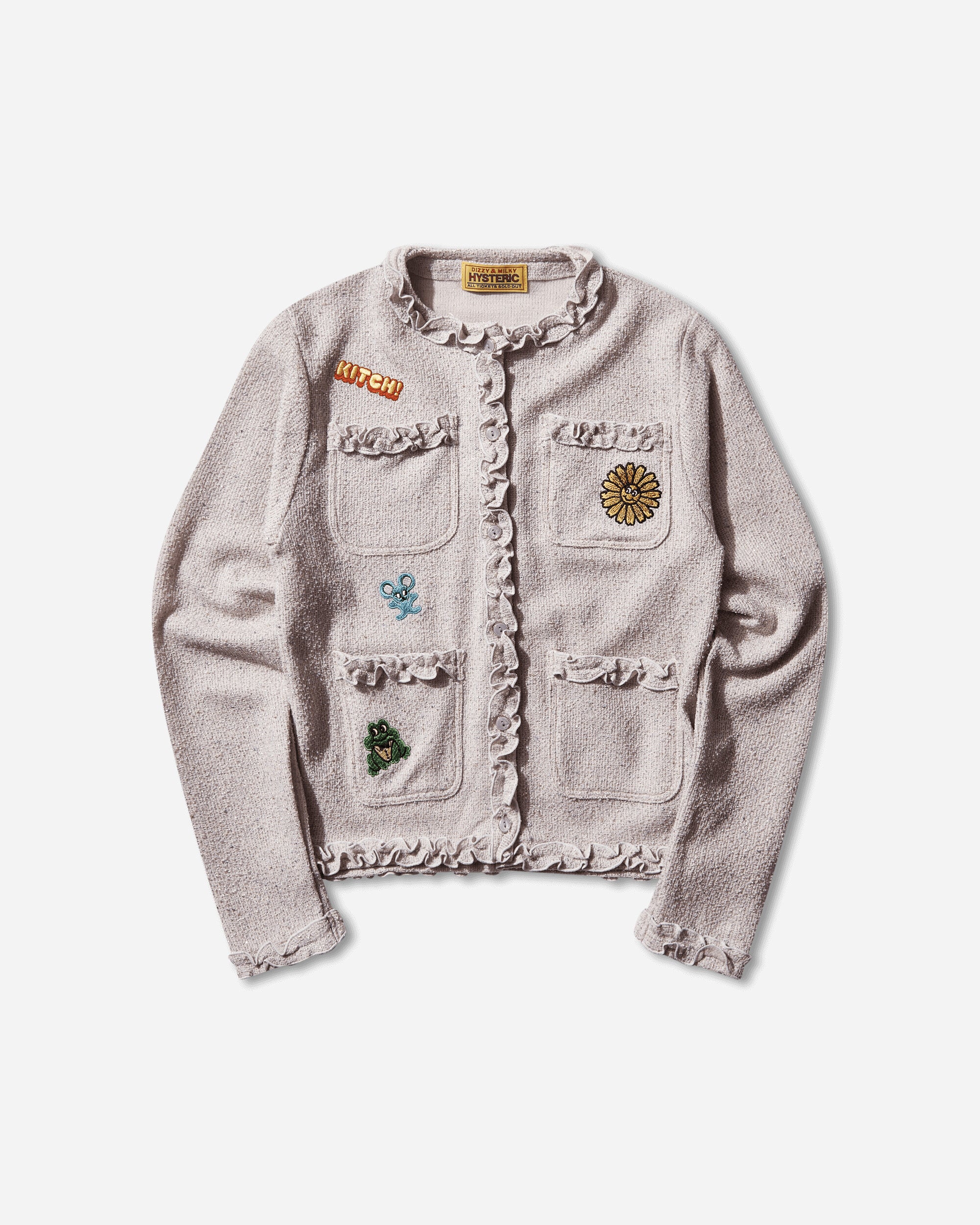 Hysteric Glamour Wmns Flower Power Patch Jacket Purple Coats and Jackets Jackets 01253CJ01 55