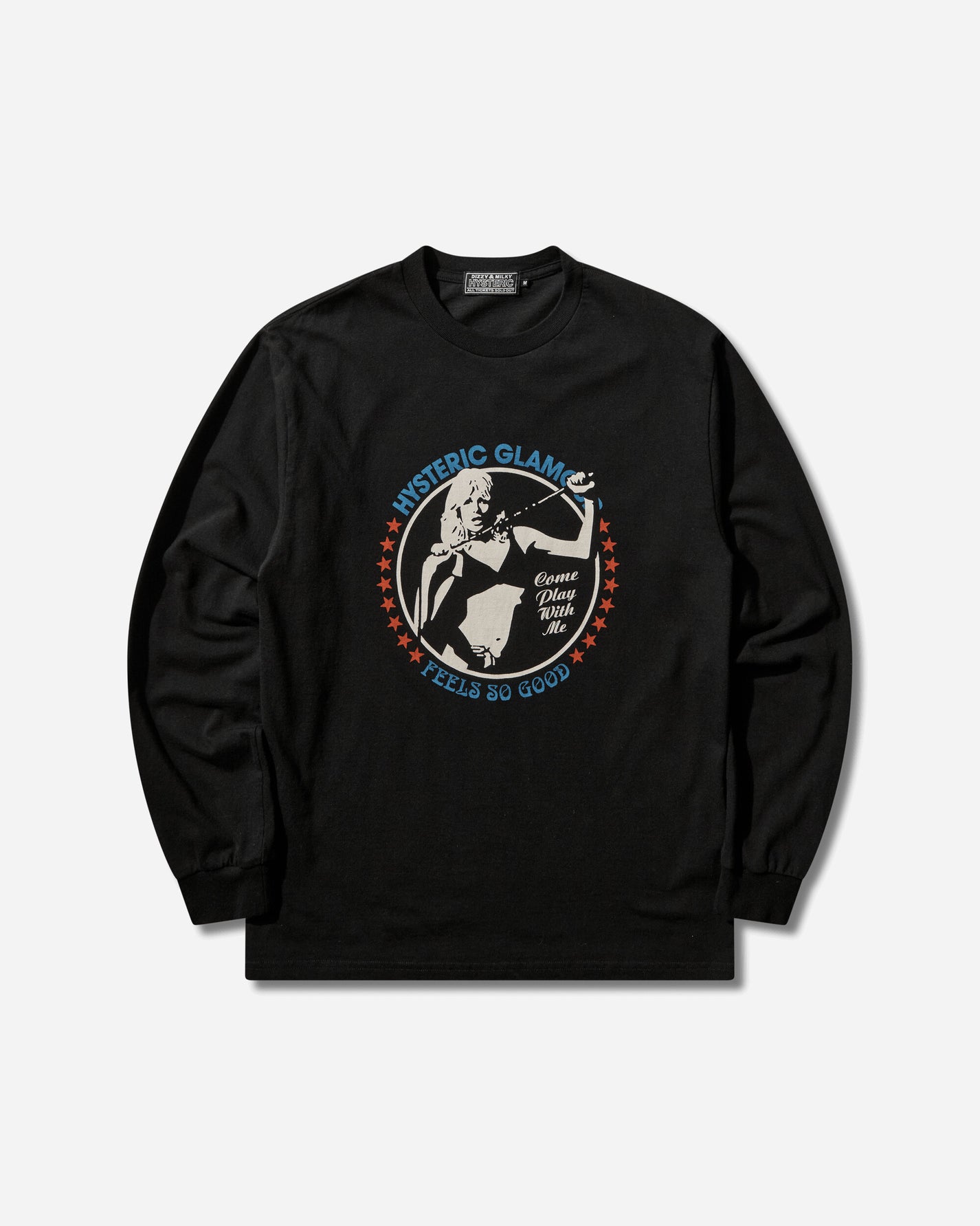 Hysteric Glamour Come Play With Me Tshirt Black T-Shirts Longsleeve 02261CL02 96