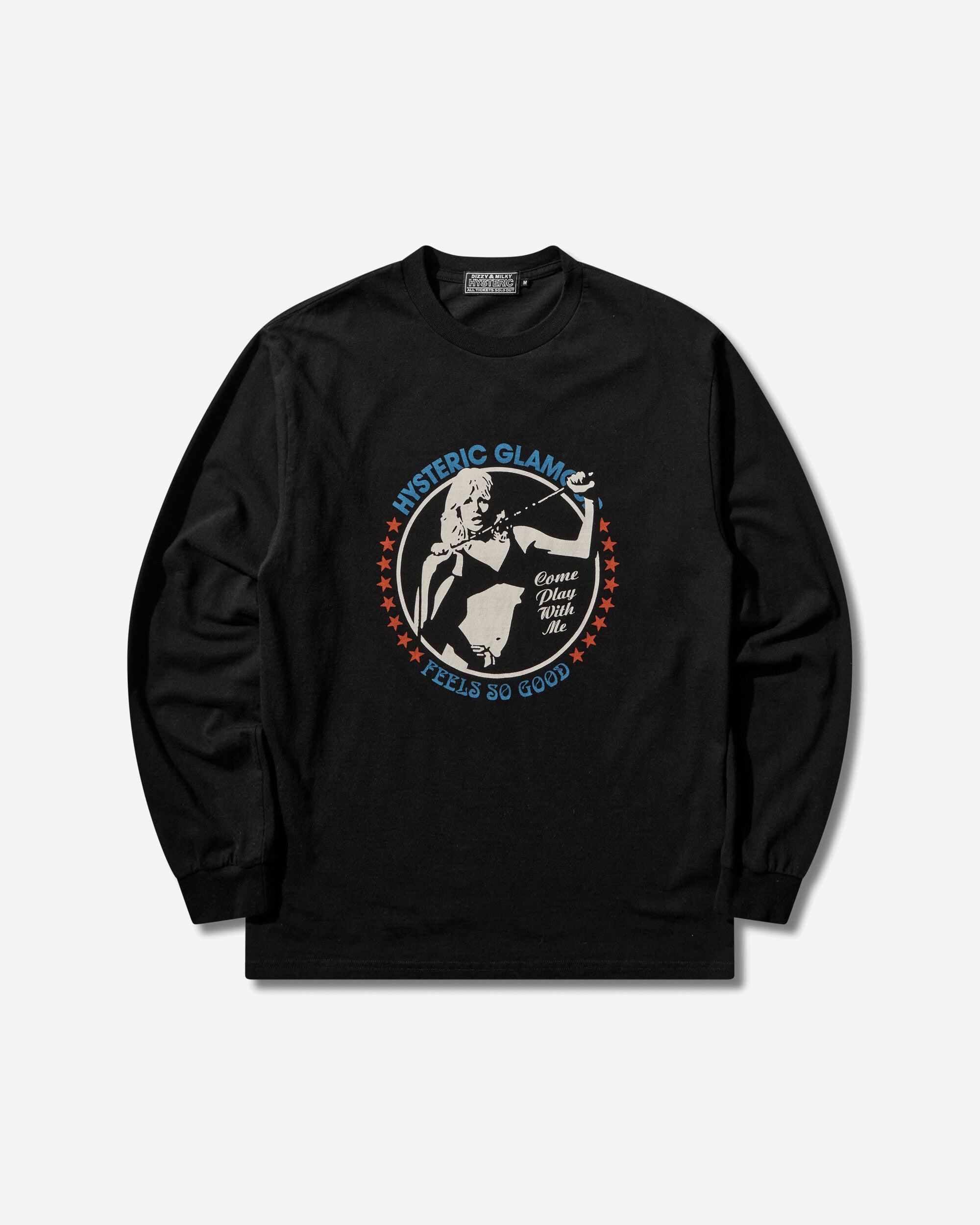 Hysteric Glamour Come Play With Me Tshirt Black T-Shirts Longsleeve 02261CL02 96