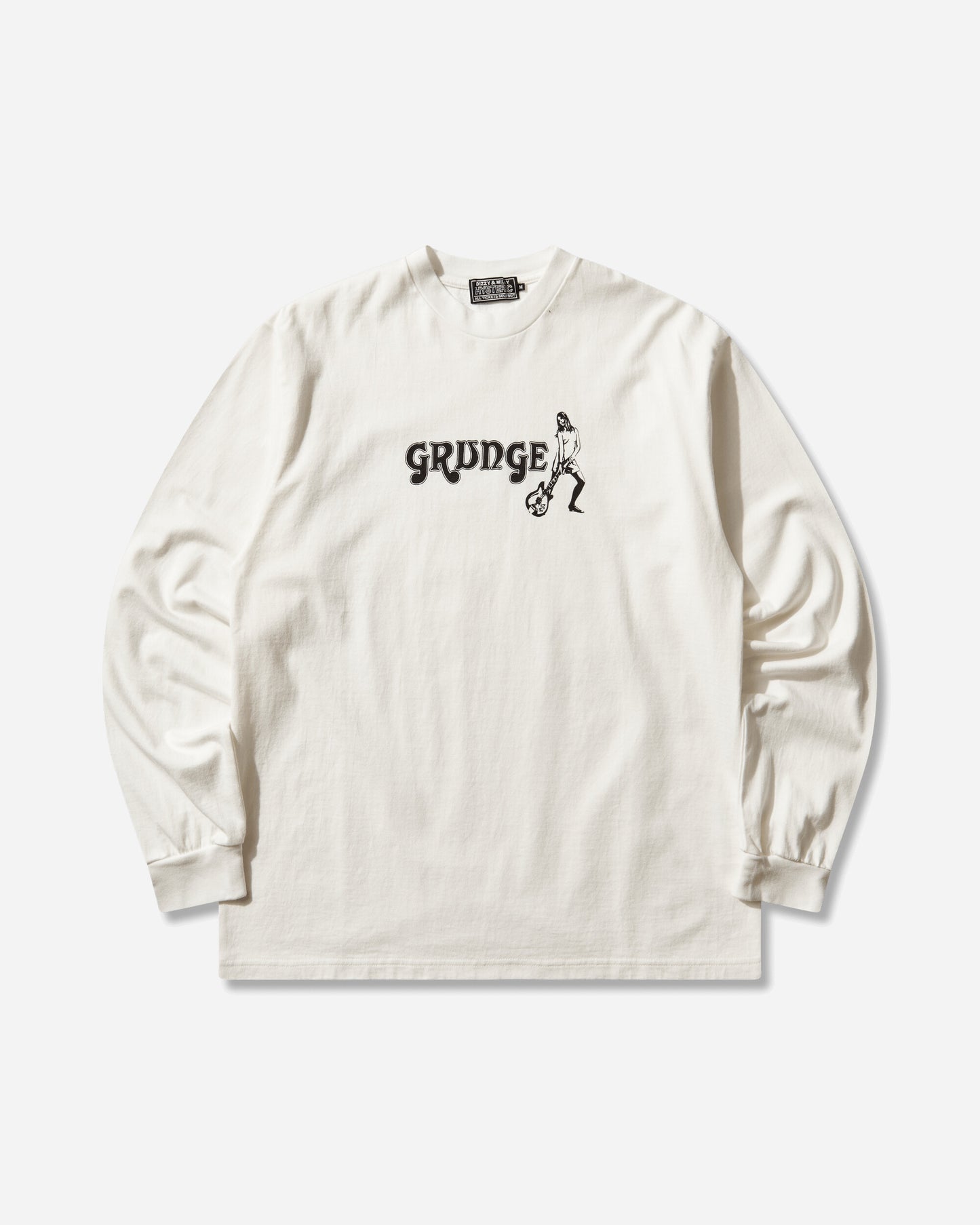 Hysteric Glamour Grunge Tshirt White T-Shirts Longsleeve 02261CL01 00