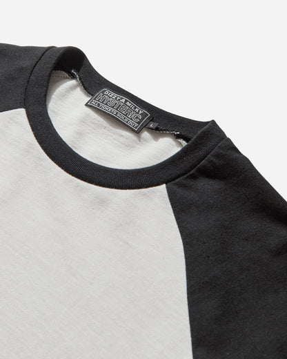 Hysteric Glamour Hysteric Glamour X Slam Jam Raglan Long Sleeve T-Shirt White/Black T-Shirts Longsleeve 02253CL182 00