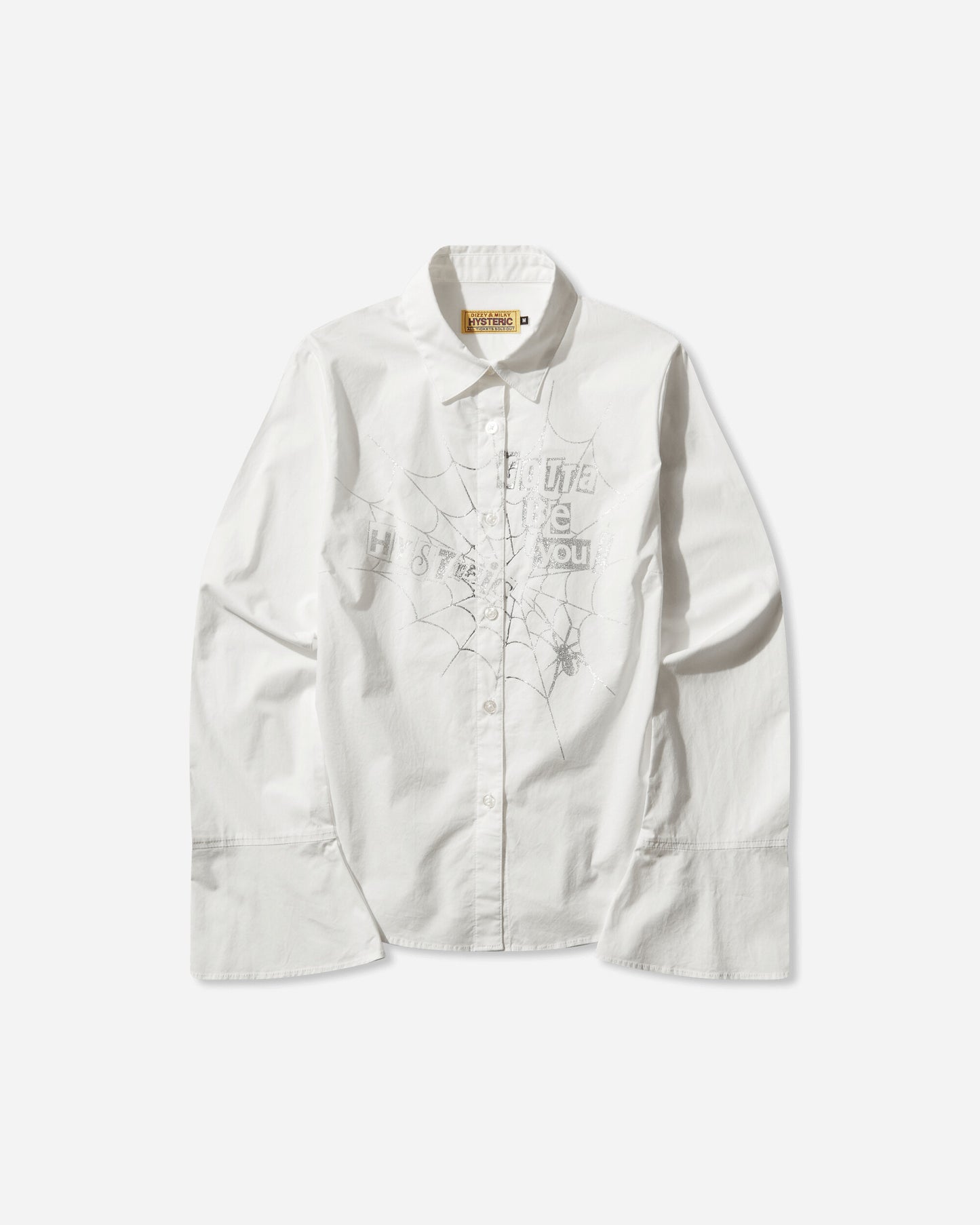 Hysteric Glamour Wmns Hysteric Spider Lace-Up Frill Cuff Blouse Multi Shirts Longsleeve Shirt 01253AH02 0