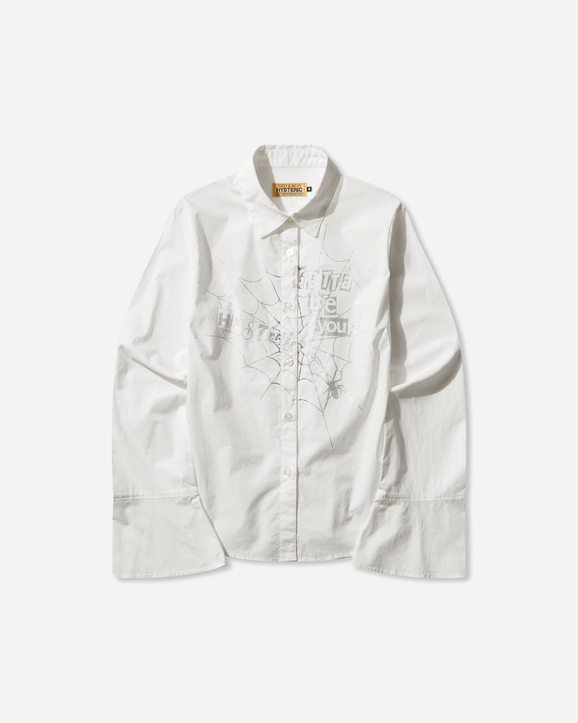 Hysteric Glamour Wmns Hysteric Spider Lace-Up Frill Cuff Blouse Multi Shirts Longsleeve Shirt 01253AH02 0