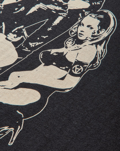 Hysteric Glamour Hysteric Glamour X Slam Jam T-Shirt Black T-Shirts Shortsleeve 02253CT162 96