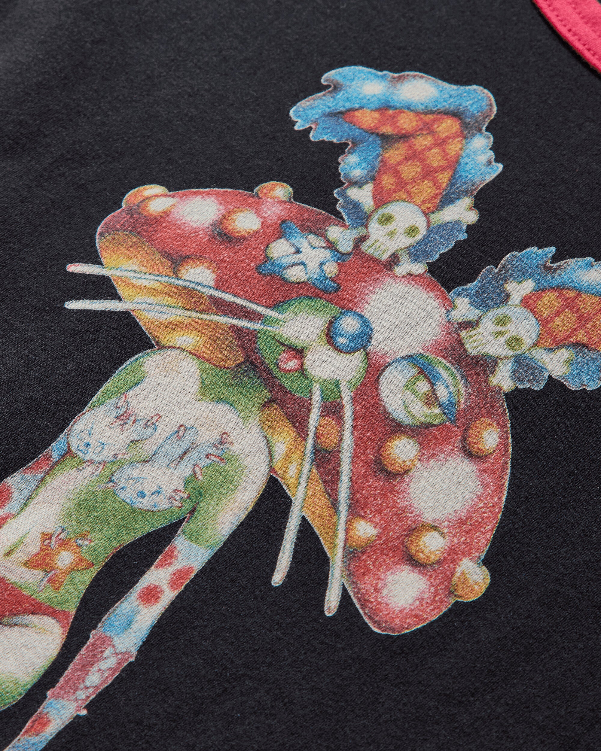 Hysteric Glamour Wmns Ema/Lazy Mushroom Tiny T-Shirt Black T-Shirts Shortsleeve 01251CT13 96