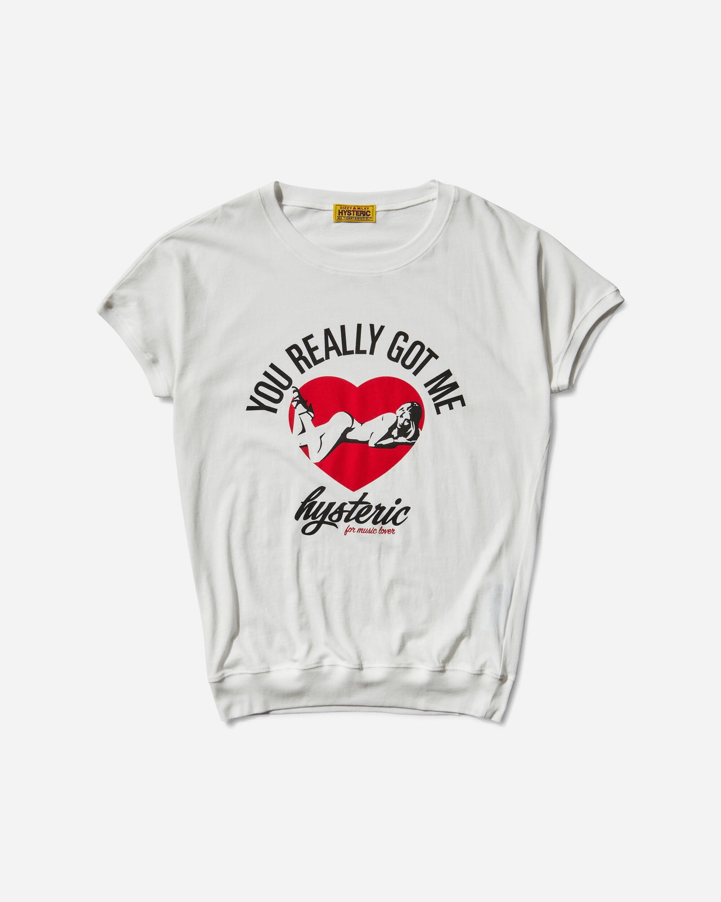 Hysteric Glamour Wmns Music Lover T-Shirt White T-Shirts Shortsleeve 01251CT18 0