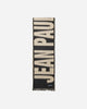 Jean Paul Gaultier Wmns Logo Scarf Ecru/Black Gloves and Scarves Scarves and Warmneck 2503UAC016W026 0300