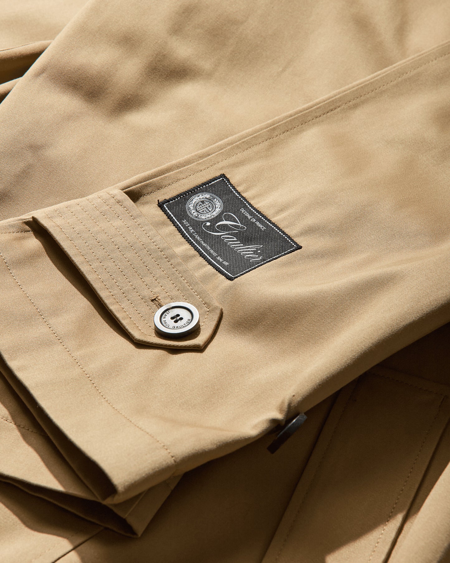 Jean Paul Gaultier Wmns Trench With Hood And Sleeves Scarf Detail Beige Coats and Jackets Coats 2504WOU019C072 68