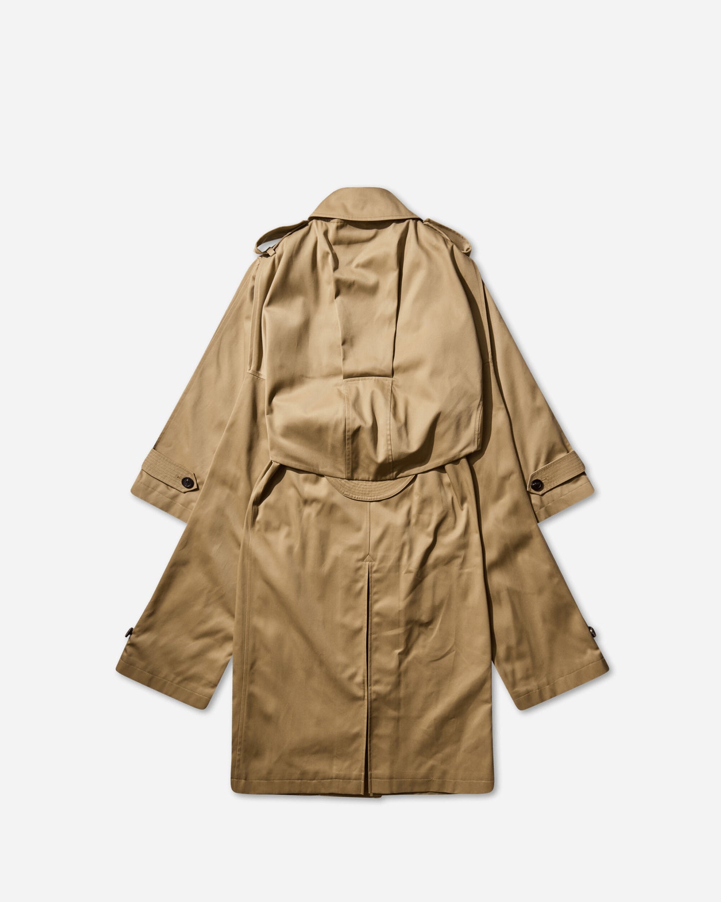 Jean Paul Gaultier Wmns Trench With Hood And Sleeves Scarf Detail Beige Coats and Jackets Coats 2504WOU019C072 68