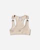 Jean Paul Gaultier Wmns Cotton Ribbed Bra With "Gaultier" Patch And Overall Buckles Nude T-Shirts Cropped 26-01-W-TO430-J014 63