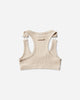 Jean Paul Gaultier Wmns Cotton Ribbed Bra With "Gaultier" Patch And Overall Buckles Nude T-Shirts Cropped 26-01-W-TO430-J014 63