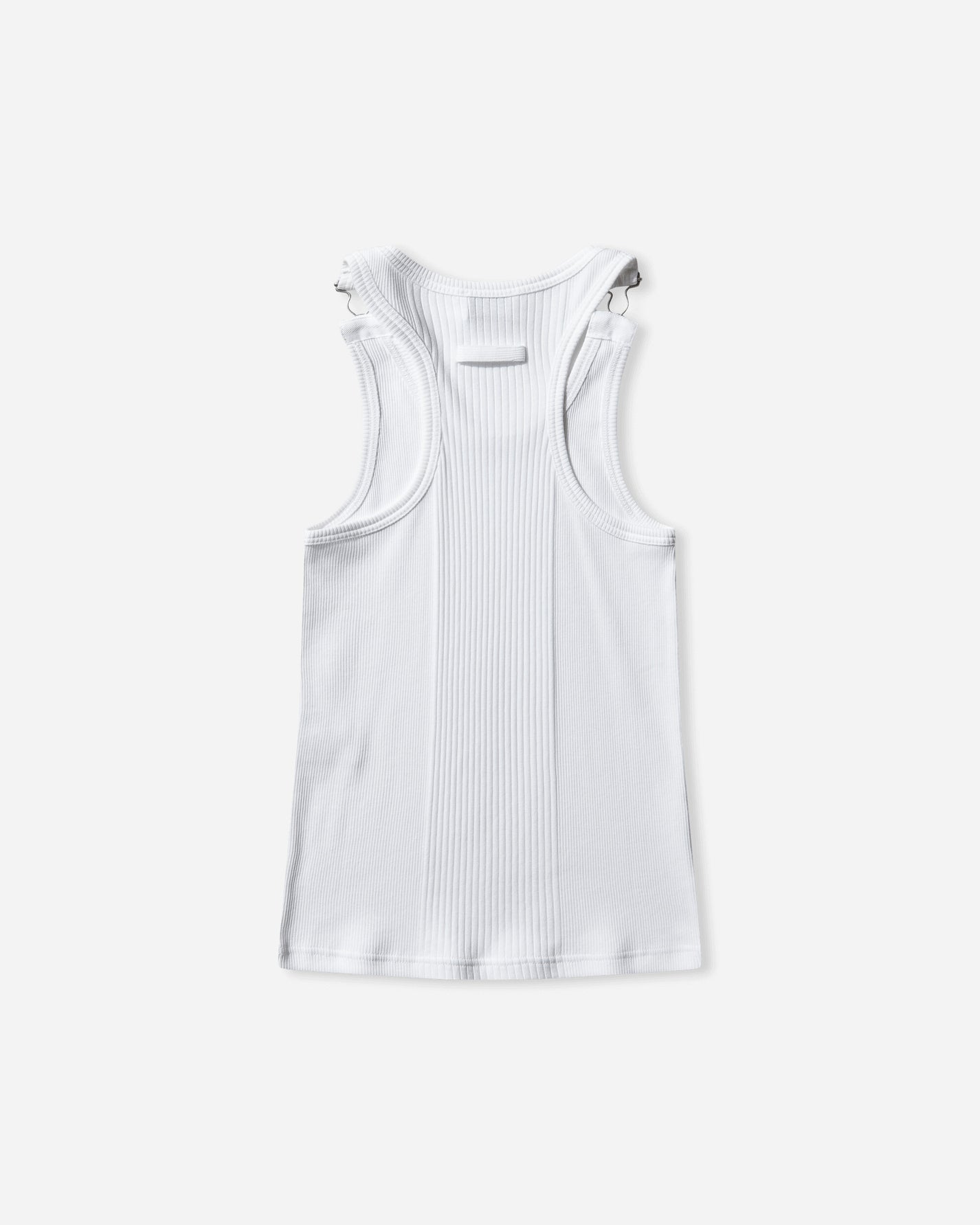 Jean Paul Gaultier Wmns Tank Top With With Overall Engraved White T-Shirts Cropped 25-03-U-TO380-J014 01