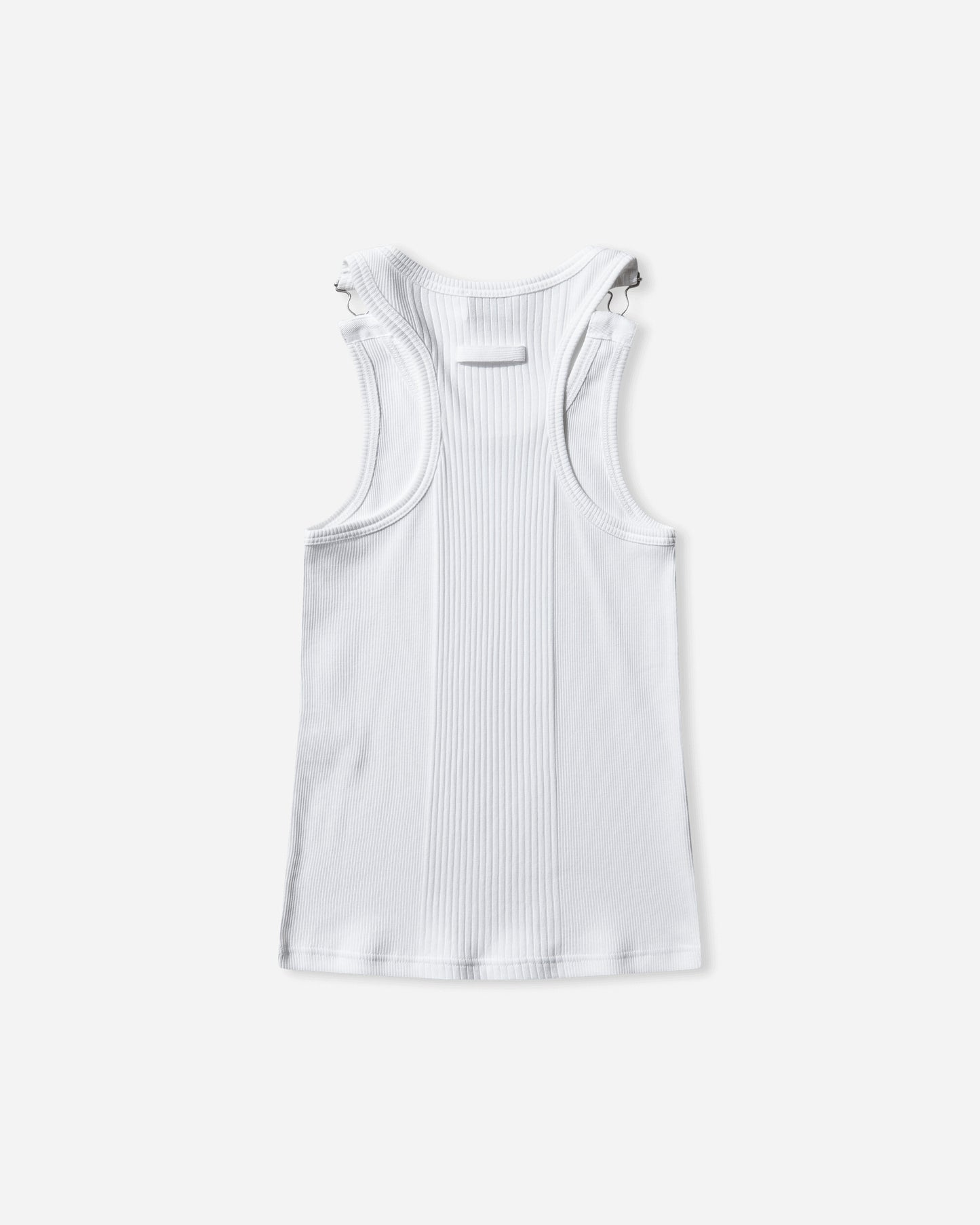 Jean Paul Gaultier Wmns Tank Top With With Overall Engraved White T-Shirts Cropped 25-03-U-TO380-J014 01
