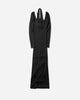 Jean Paul Gaultier Wmns Cotton Ribbed Twisted Double Layer Long Sleeves Dress With Gaultier Piercing Detail Black Dresses Dress Mid 2503WDR014J000 00
