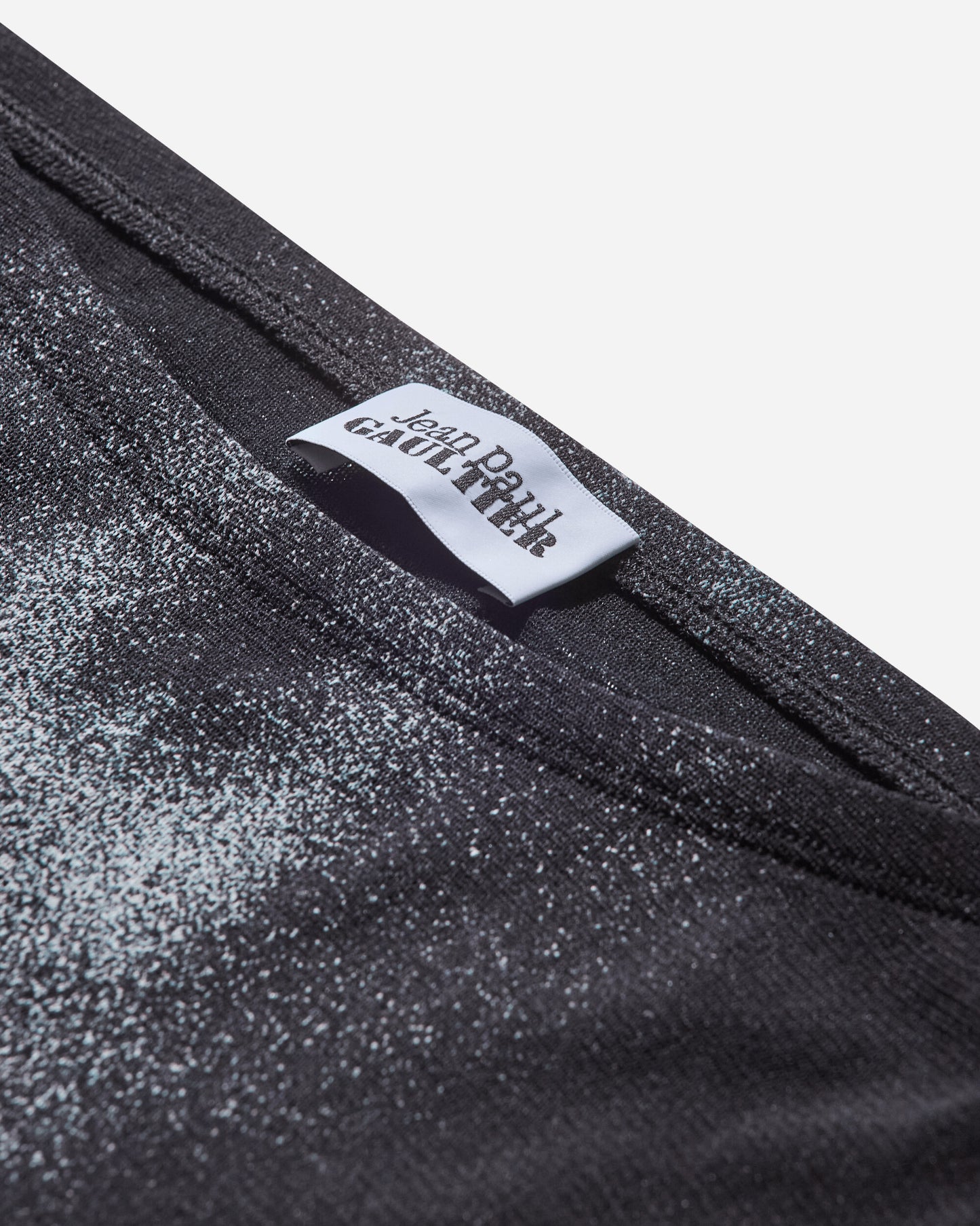 Jean Paul Gaultier Wmns Mesh Straight Trouser Printed Body Dust Black/Silver Pants Flare 2504WTR026M010P 0091