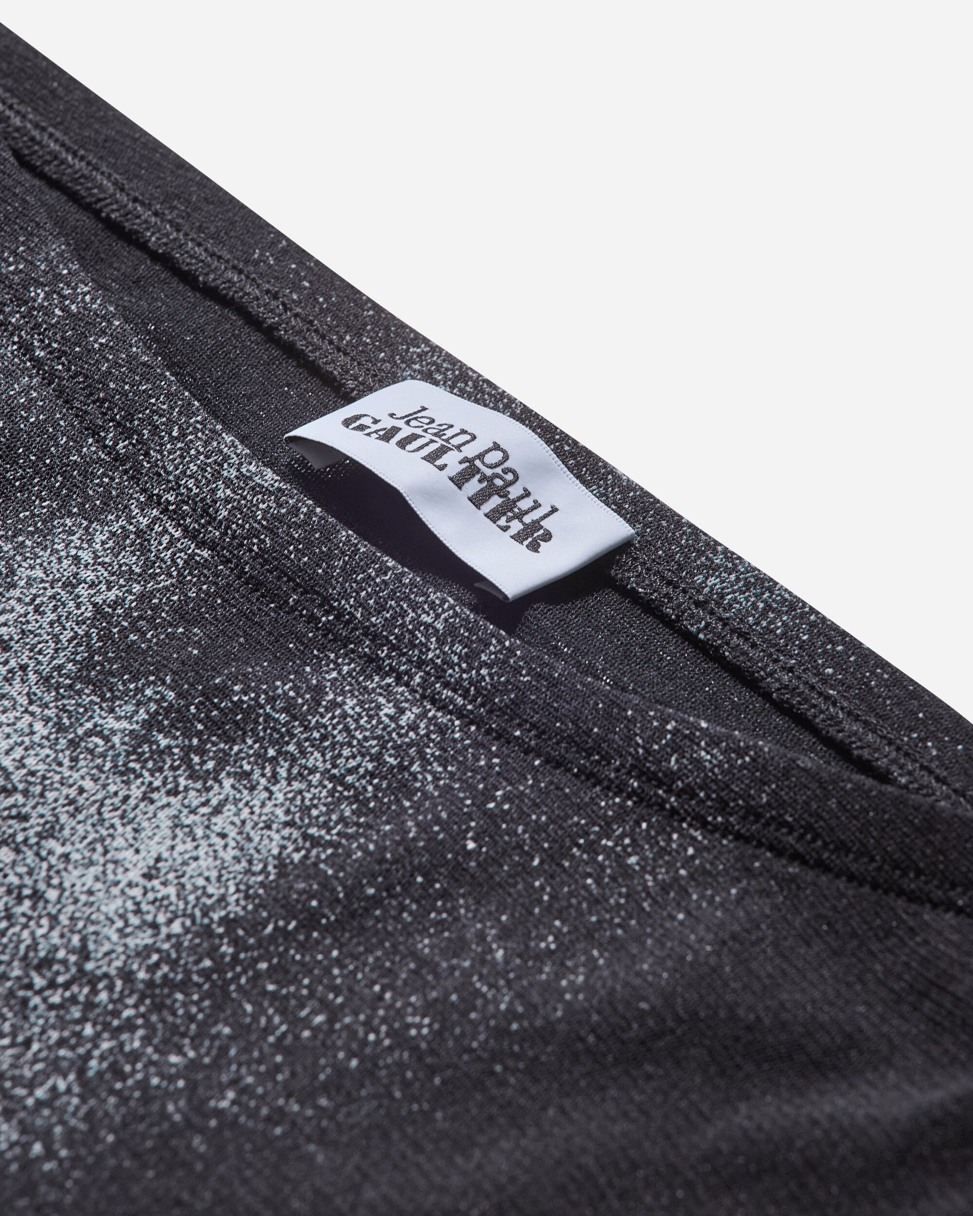 Jean Paul Gaultier Wmns Mesh Straight Trouser Printed Body Dust Black/Silver Pants Flare 2504WTR026M010P 0091