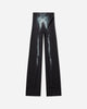 Jean Paul Gaultier Wmns Mesh Straight Trouser Printed Body Dust Black/Silver Pants Flare 2504WTR026M010P 0091