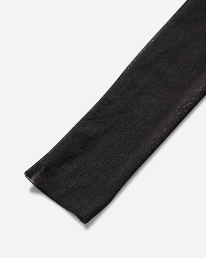 Jean Paul Gaultier Wmns Mesh Asymetric Collar Crop Top Printed Body Dust Black/Silver T-Shirts Longsleeve 2504WTO351M010P 0091