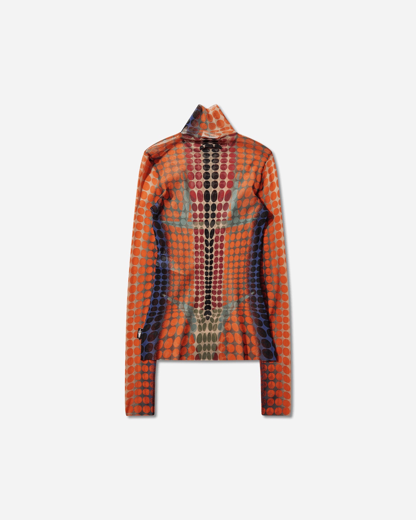 Jean Paul Gaultier Wmns Re-Edition :High Neck With Long Sleeves Purple/Orange/Green T-Shirts Longsleeve 26-01-W-TO445-M018P 271540