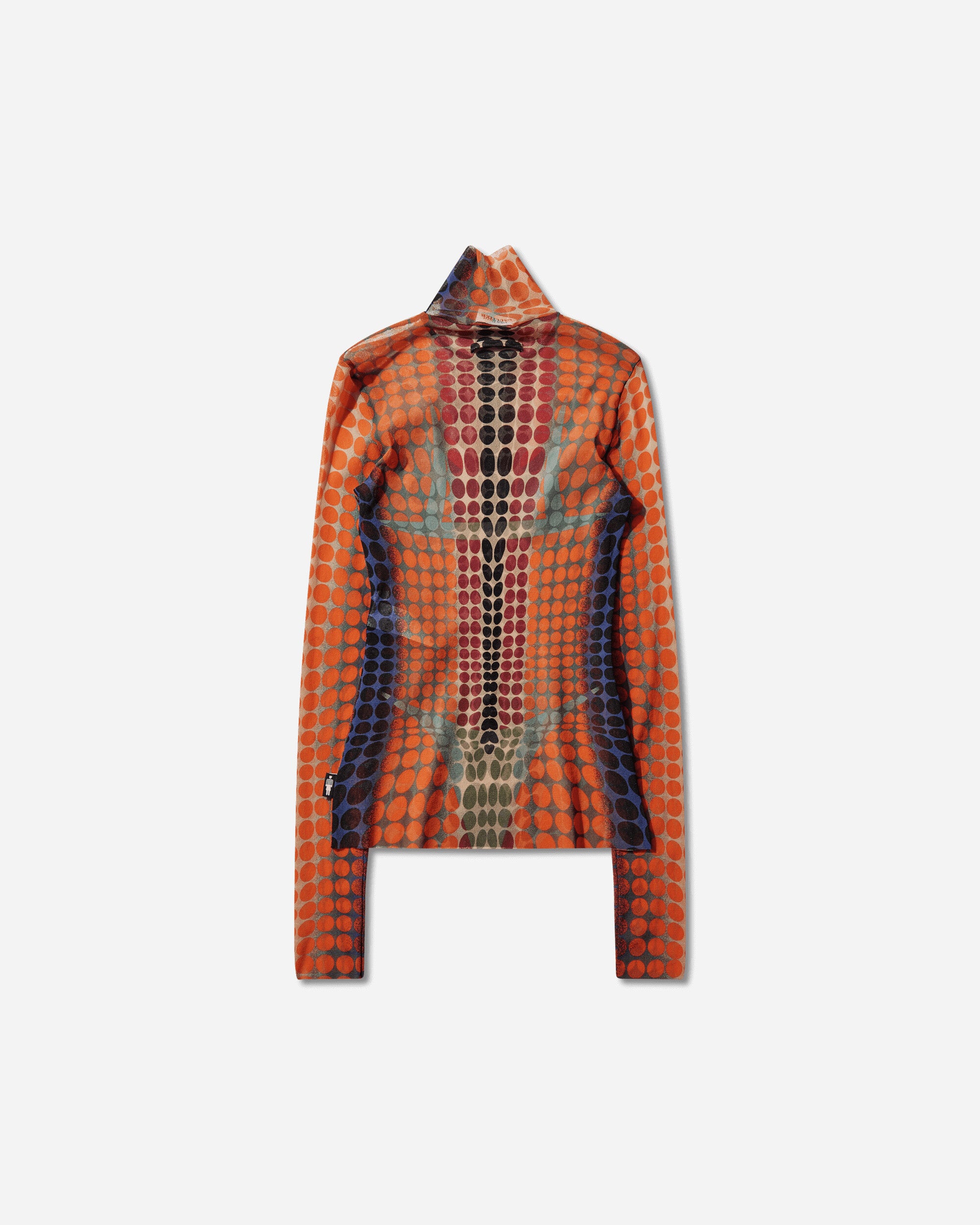 Jean Paul Gaultier Wmns Re-Edition :High Neck With Long Sleeves Purple/Orange/Green T-Shirts Longsleeve 26-01-W-TO445-M018P 271540