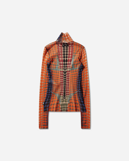 Jean Paul Gaultier Wmns Re-Edition :High Neck With Long Sleeves Purple/Orange/Green T-Shirts Longsleeve 26-01-W-TO445-M018P 271540