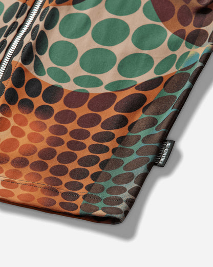 Jean Paul Gaultier Wmns Re-Edition :Top High Neck With Long Sleeves And Center Front Zip Closing Orange/Blue/Brown T-Shirts Longsleeve 26-01-W-TO443-J042P 155060