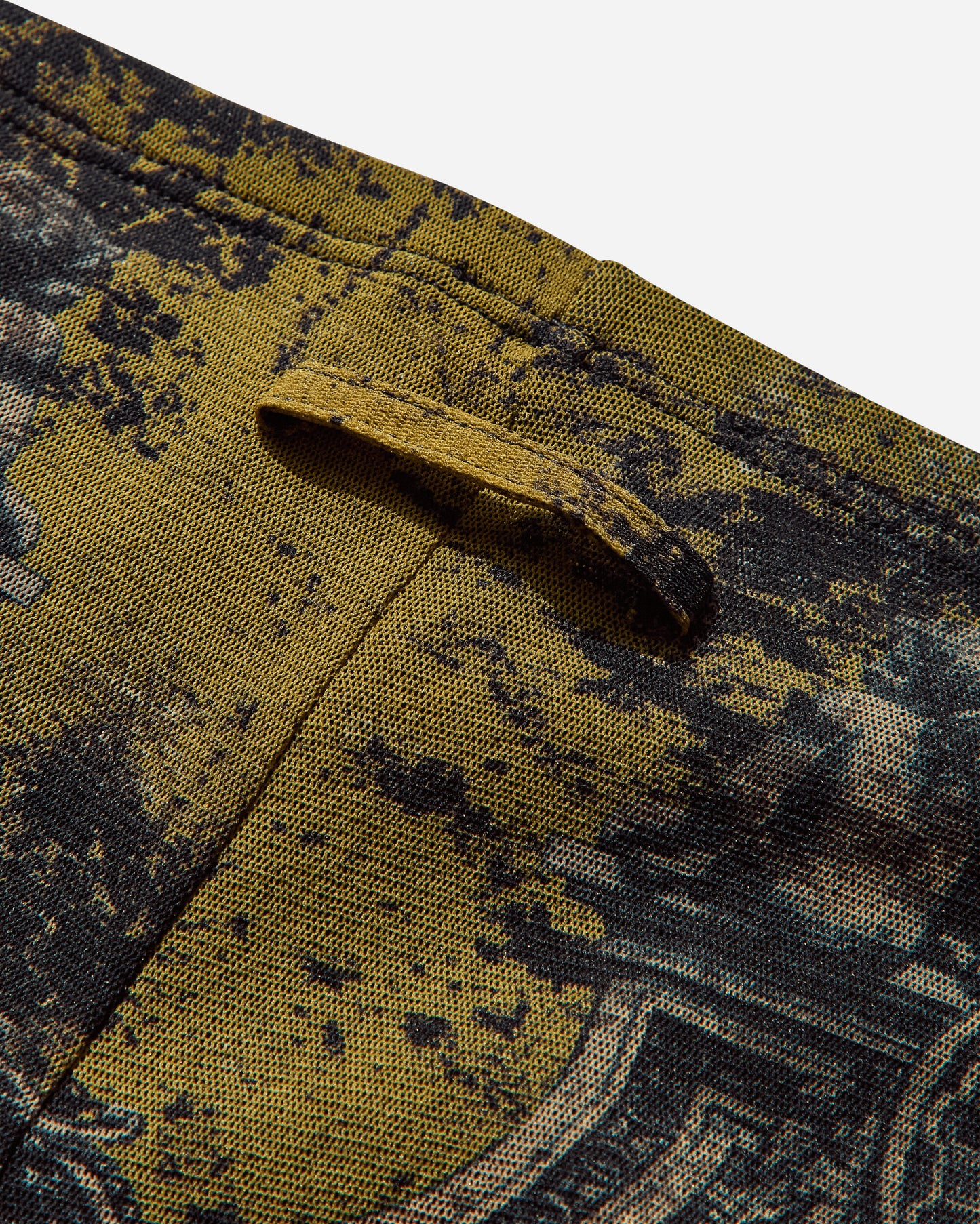 Jean Paul Gaultier Wmns Mesh Long Skirt Printed Medaillon Black/Khaki/Orange Skirts Maxi 2503WSK005M006 P004115