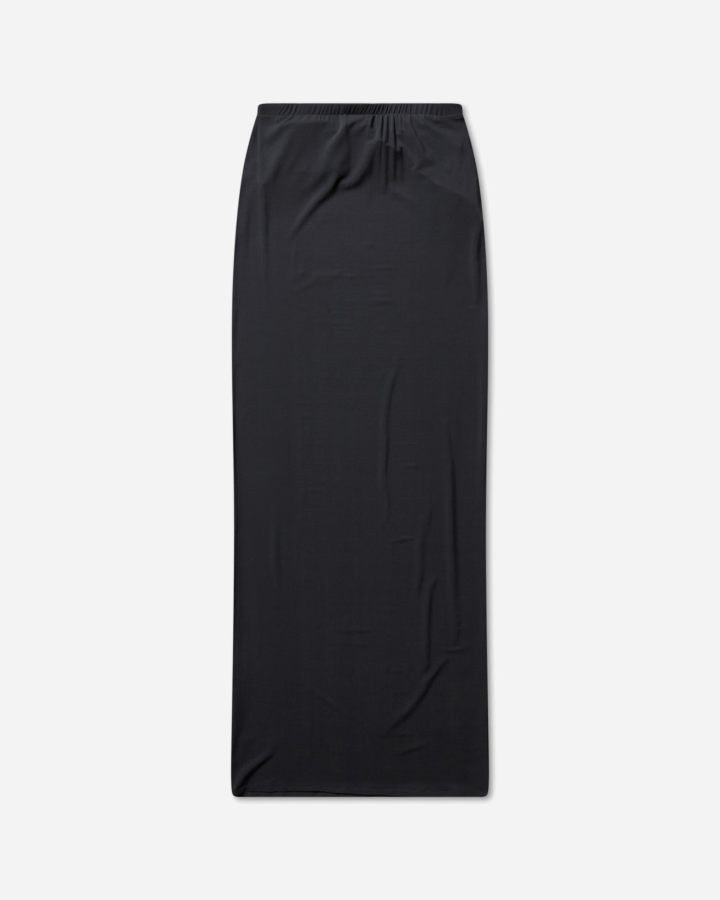 Jean Paul Gaultier Wmns Viscose Jersey Long Skirt With Lingerie Garter Dark Navy Skirts Maxi 2504WSK022J025 84