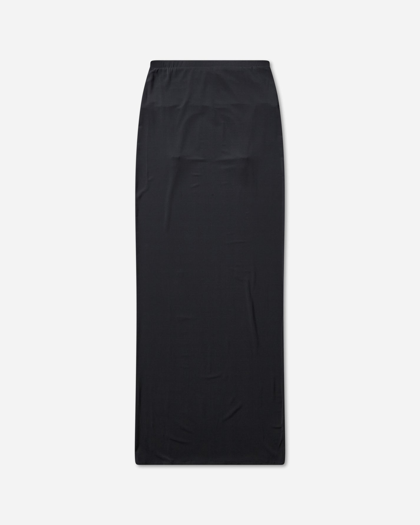 Jean Paul Gaultier Wmns Viscose Jersey Long Skirt With Lingerie Garter Dark Navy Skirts Maxi 2504WSK022J025 84