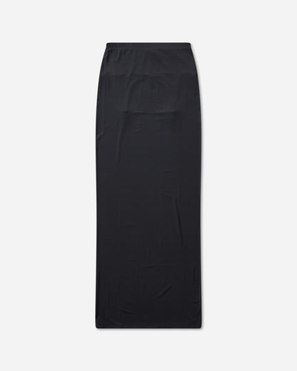 Jean Paul Gaultier Wmns Viscose Jersey Long Skirt With Lingerie Garter Dark Navy Skirts Maxi 2504WSK022J025 84