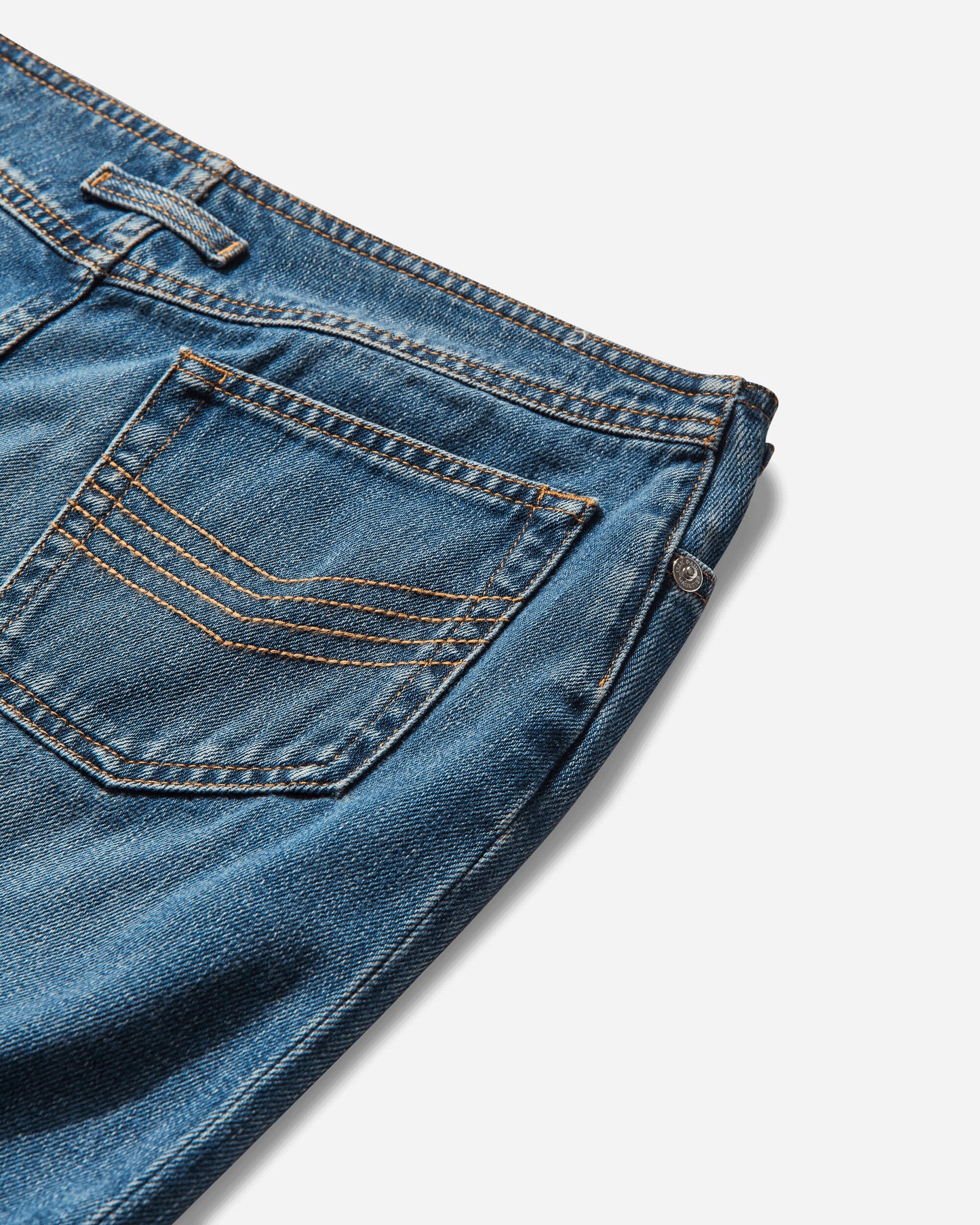 Jean Paul Gaultier Wmns Denim Front Zipped Mini Skirt Vintage Blue  Skirts Mini 2504WSK023D025 57