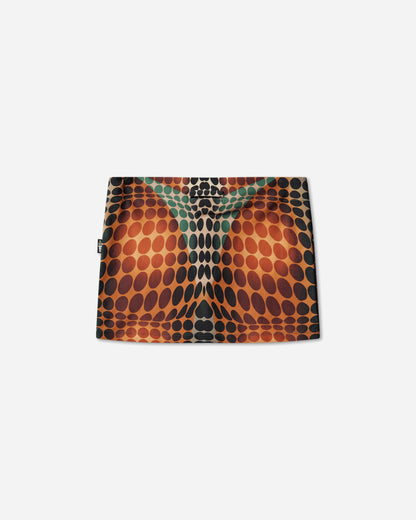 Jean Paul Gaultier Wmns Re-Edition :Mini Skirt With Center Front Zip Closing Orange/Blue/Brown Skirts Mini 26-01-W-SK040-J042P 155060